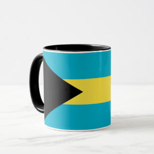 Mug noir Combo avec drapeau des Bahamas