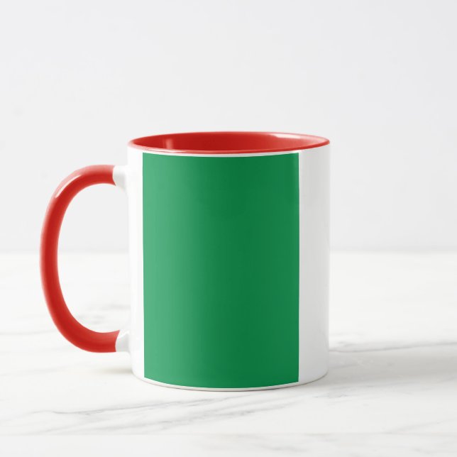 Mug noir Combo avec drapeau d'Italie (Gauche)