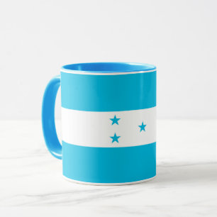 Mug noir Combo avec drapeau du Honduras