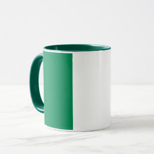 Mug noir Combo avec drapeau du Nigeria