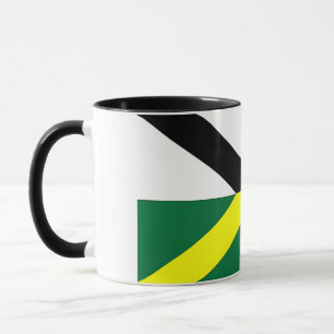 Mug noir Combo avec le drapeau de Monterey, USA