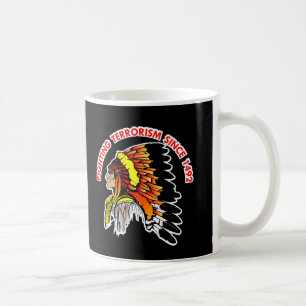 Mug Noir de combat de terrorisme de chef indien
