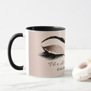 Mug Noir de parties scintillantes de studio de