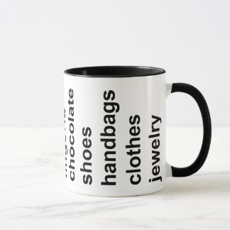 Mug Noir de substance de fille