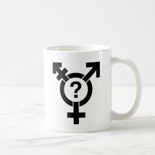 MUG NOIR DE SYMBOLE DE GENDERQUEER