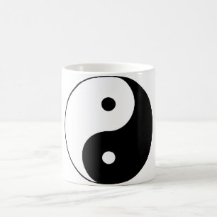 Mug Noir de Taijitu de Chinois de signe de Taoism de