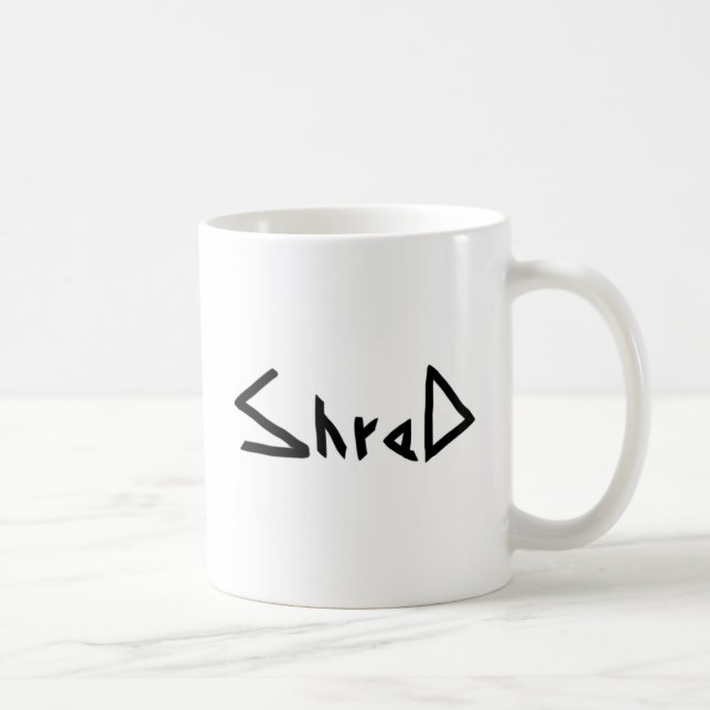 Mug noir du snowboarding logo9 (Droite)