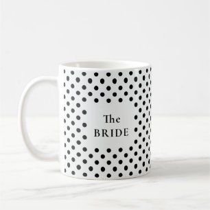 Mug Noir et Blanc à pois La MARIÉE