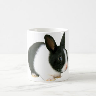 Mug Noir et blanc de lapin