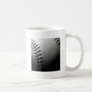 Mug Noir et blanc Gros plan de base-ball