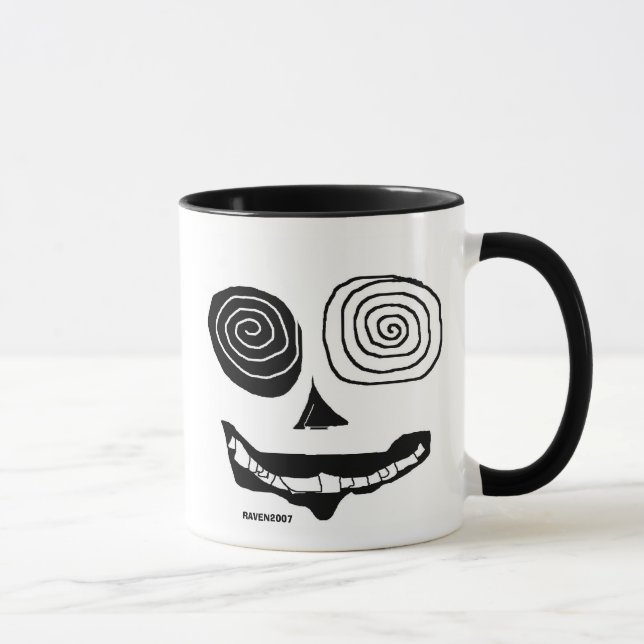 Mug noir et blanc laid (Droite)