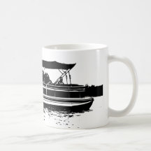 Mug noir et blanc pour les propriétaires de bateau