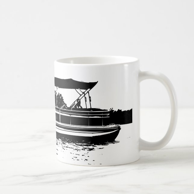 Mug noir et blanc pour les propriétaires de bateau (Droite)