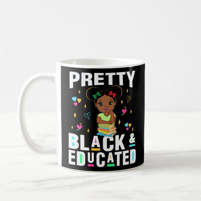 Mug Noir Et Éduqué Noir Africain-Américain (Gauche)
