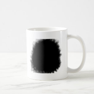 Mug noir et obscurité de tabagisme au coeur humain