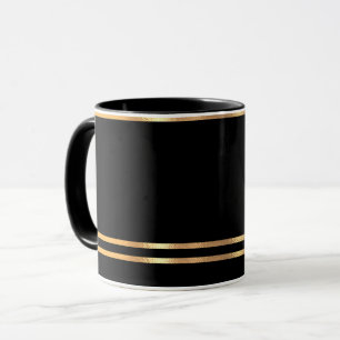 Mug noir et or
