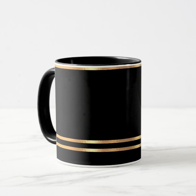 Mug noir et or (Devant gauche)