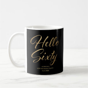Mug noir et or 60e anniversaire