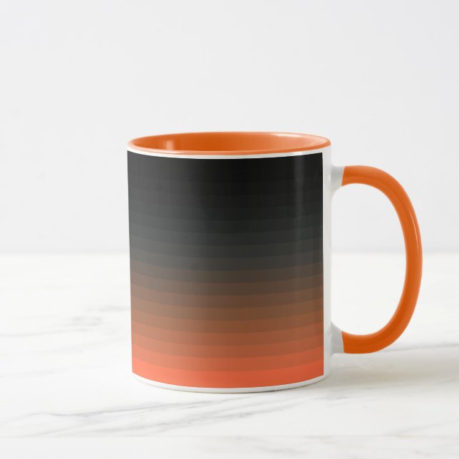 Mug Noir et orange (Droite)