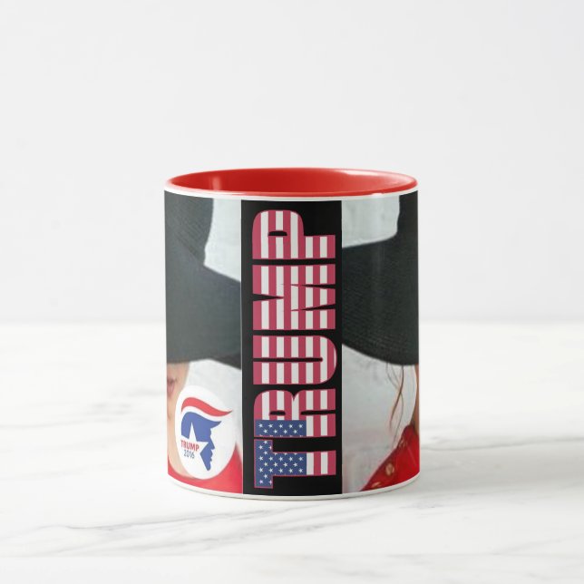 Mug Noir fait sur commande amour de sonnerie de 15 (Centre)