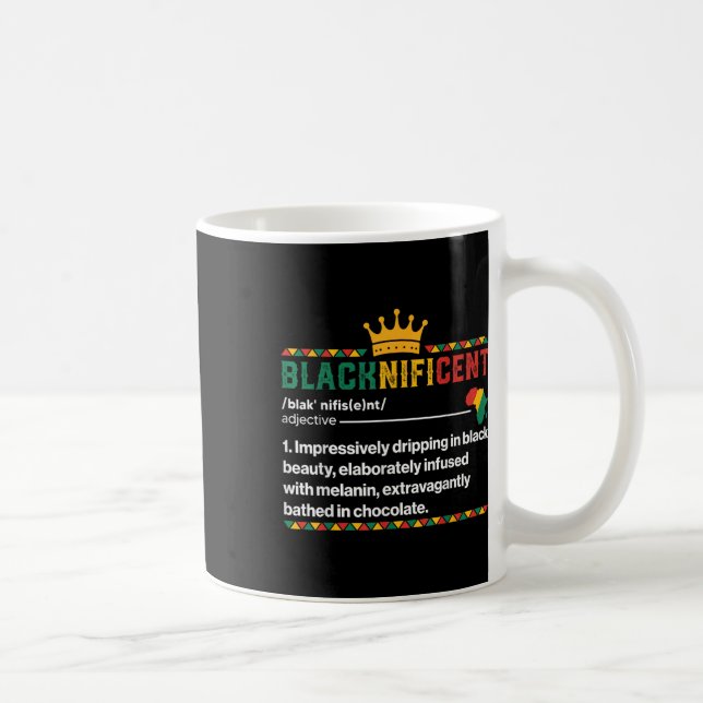 Mug Noir Noir Définition Africain Black Pride Melan (Droite)