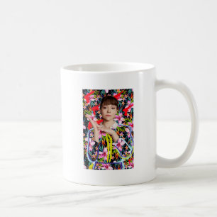 Mug Noir orphelin   Alison - motif floral
