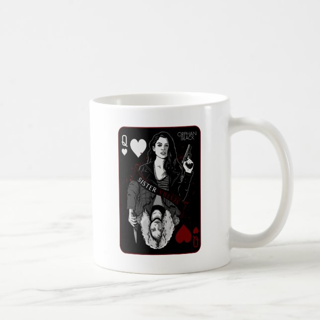 Mug Noir orphelin | Sarah et Helena - soeur/Sestra (Droite)