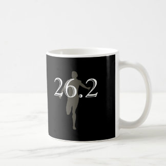 Mug Noir personnalisé de souvenir du marathonien 26,2