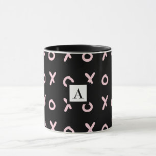 Mug Noir & Rose Bébé X O XO XO's Tendance Mignon