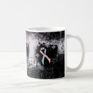 Mug Noir rose et bleu clair Ribbon Sensibilisation Gru