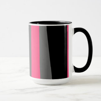 Mug Noir rose et gris