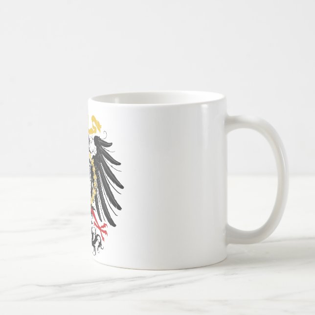 Mug Noir rouge prussien et or d'Eagle (Droite)
