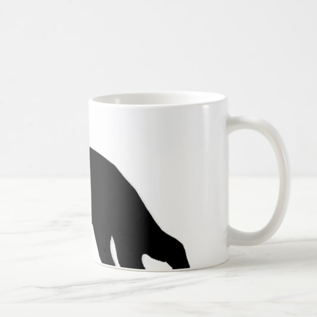 Mug noir silo de berger allemand (Droite)