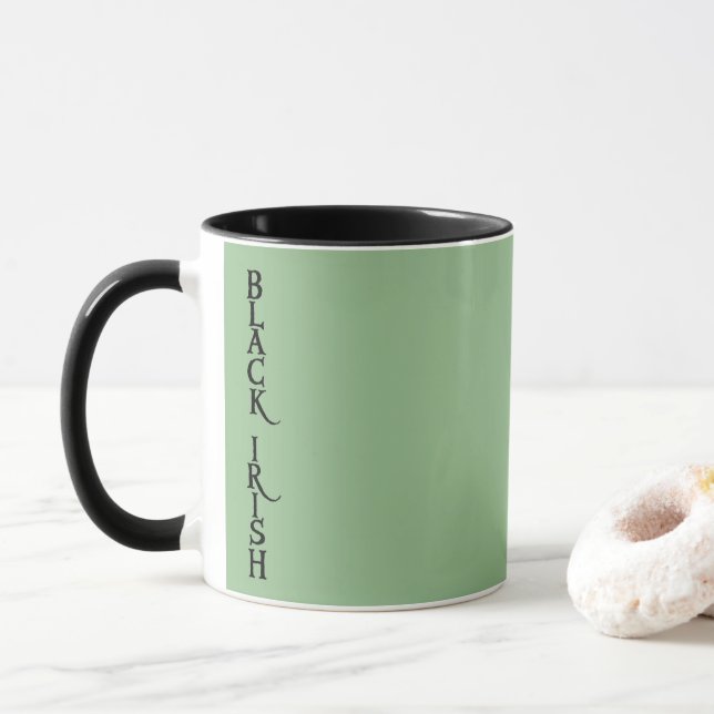 Mug noir vert (Avec donut)