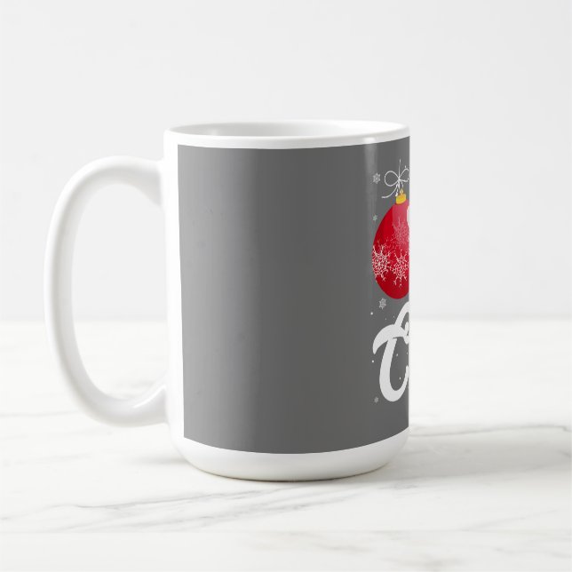 Mug Noix de poitrine Noël Correspondances Couple châta (Gauche)