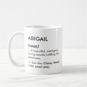 Mug nom Abigail, nom modifiable, nom personnalisé