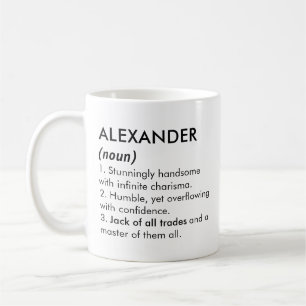 Mug Nom Alexandre, Nom modifiable, Nom personnalisé