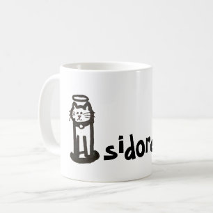 Mug - Nom avec lettre de chat initiale I