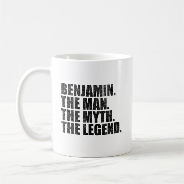 Mug Nom Benjamin,Benjamin L'Homme La Légende (Gauche)