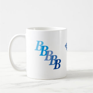 Mug - Nom bleu et initiales