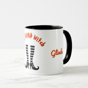 Mug Nom Bonne Sorcière Jambes et Chaussures 11oz Hallo