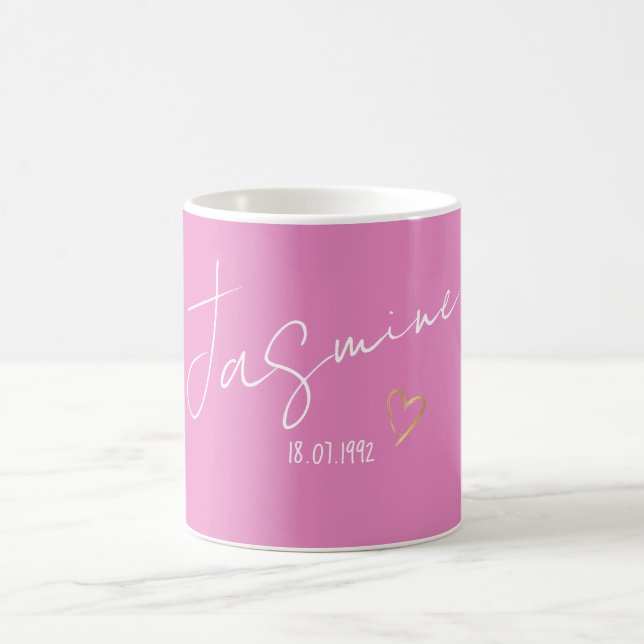 Mug Nom cadeau personnalisé moderne (Centre)