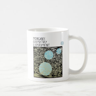 Mug Nom Chimie Expérience Bulles Bleues Black Funny