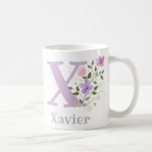 Mug Nom chrétien et conception florale initiale