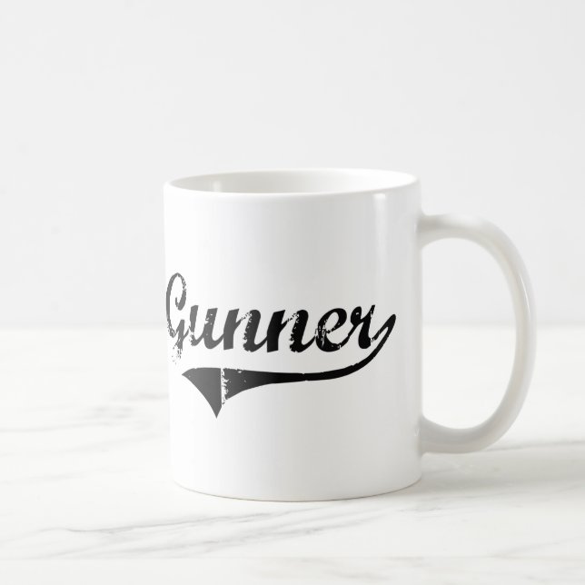 Mug Nom classique de style d'artilleur (Droite)