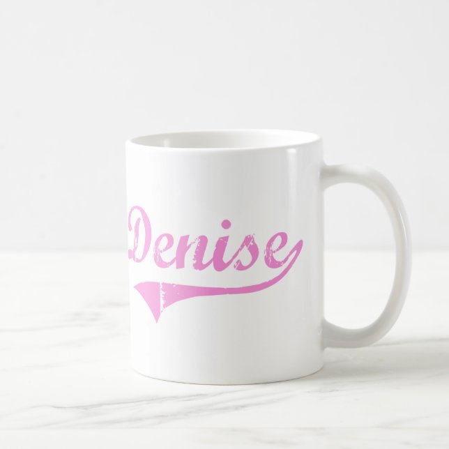 Mug Nom classique de style de Denise (Droite)