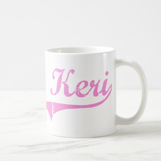 Mug Nom classique de style de Keri (Droite)