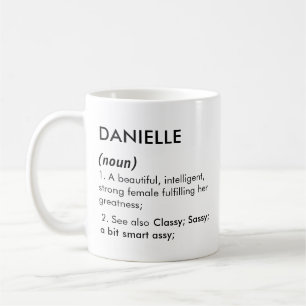 Mug Nom Danielle, Nom modifiable, Nom personnalisé