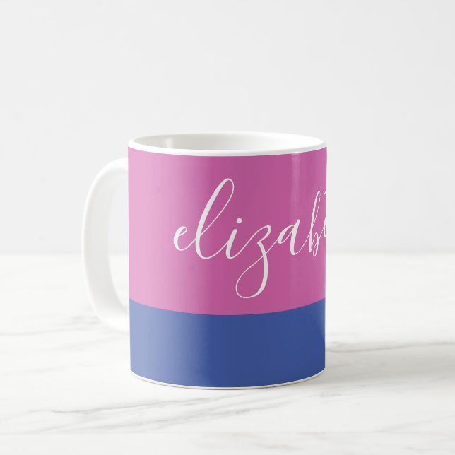 Mug Nom dans le script | Bloc couleur (Devant gauche)