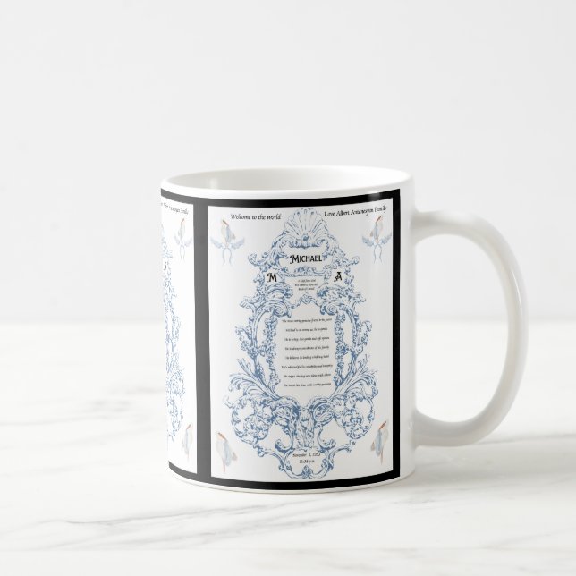 Mug Nom de bébé personnalisé Signification Coupe - Cad (Droite)